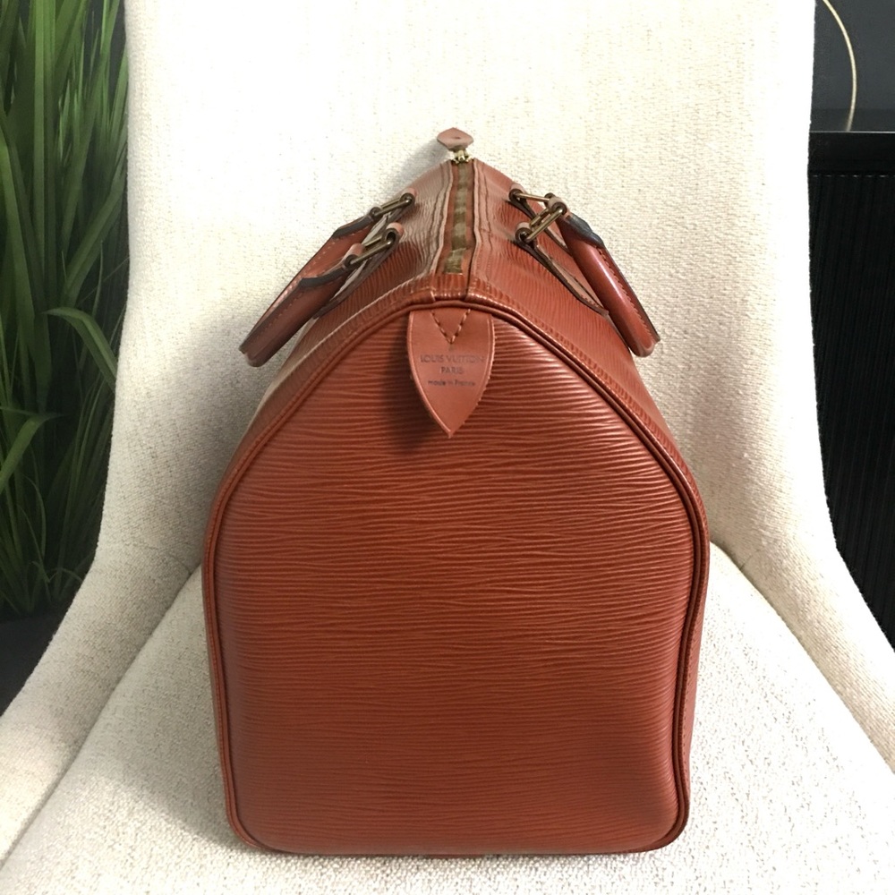 Louis Vuitton Burnt Orange Epi Leather Satchel-read listing - Picture 9 of 16